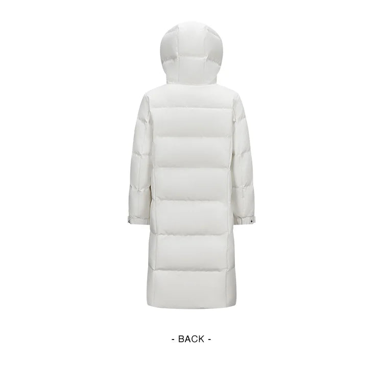 Long Down Jacket - Winter Windproof Warm Loose Casual Coat