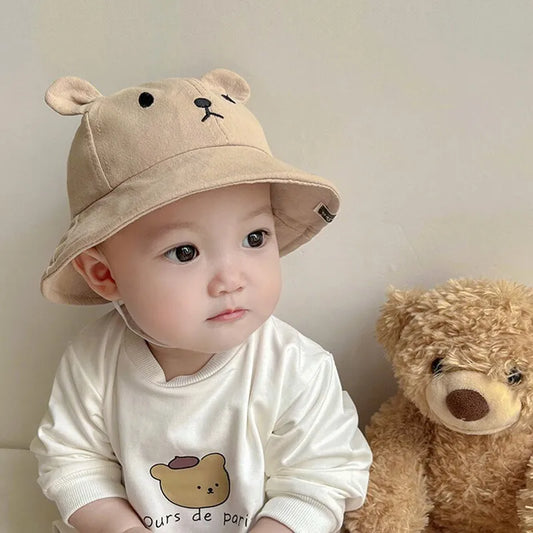 Cute Bear Baby's Bucket Hat With Ears