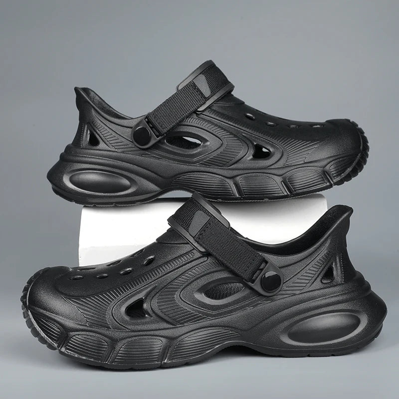 Men's Summer Sandals Platform Outdoor Quick Dry Beach Wading Clogs Water Non-Slip Shoes