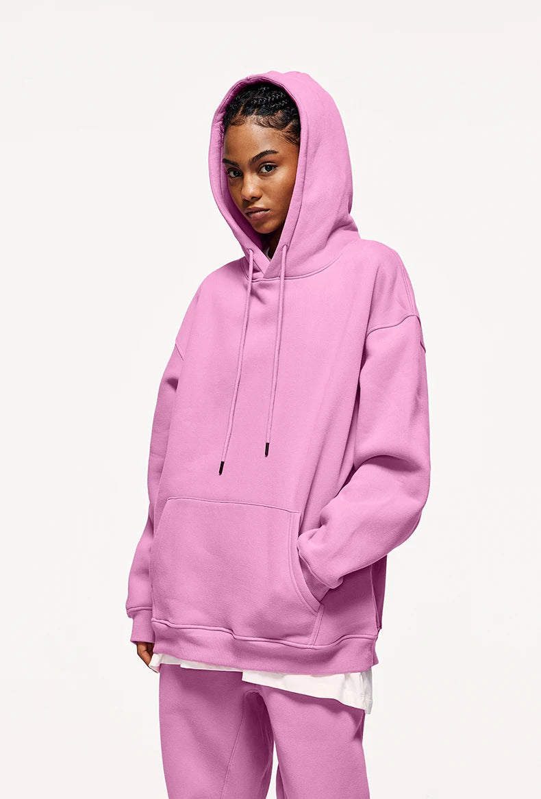 Unisex 350G Fleece Velvet Warm Hoodie