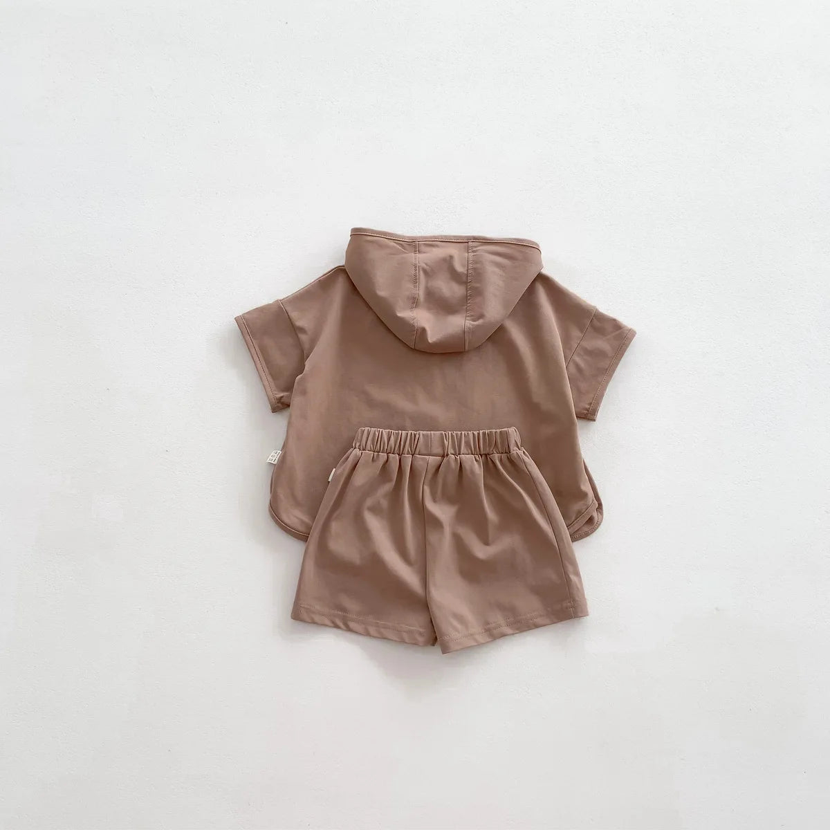 2 PCs Children Letter Print Shorts Outfit