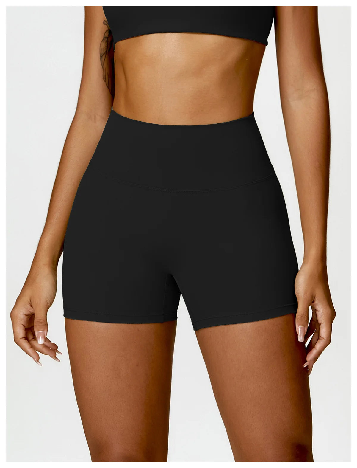 Women's Buttock Lift Scrunch Yoga Gym Leggings Cycling Slim Fit Workout  High Waist Sports Shorts