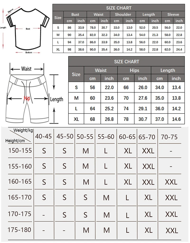 Two-Piece Athletic Set - Breathable Running Suit with Shorts