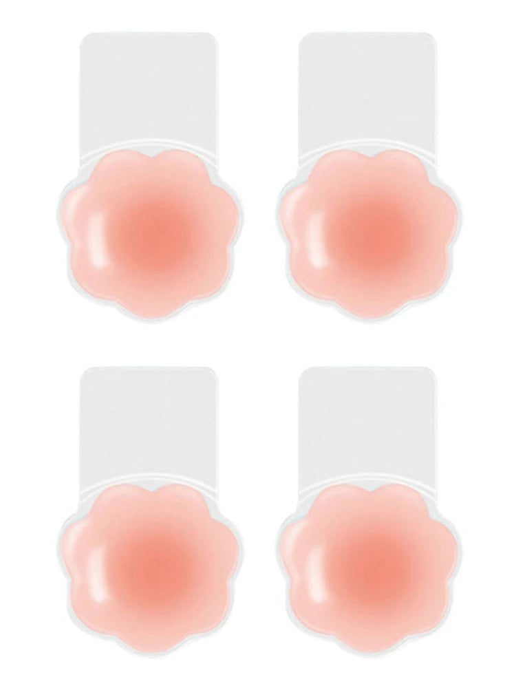 Women's Reusable Invisible Push Up Bra Nippe Cover Seamless Self-Adhesive Lift Up Stickers Bra Strapless Lingerie