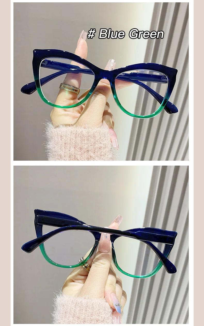 Fashion Cat Eye Glasses - Women's Anti Blue Light Computer Eyewear