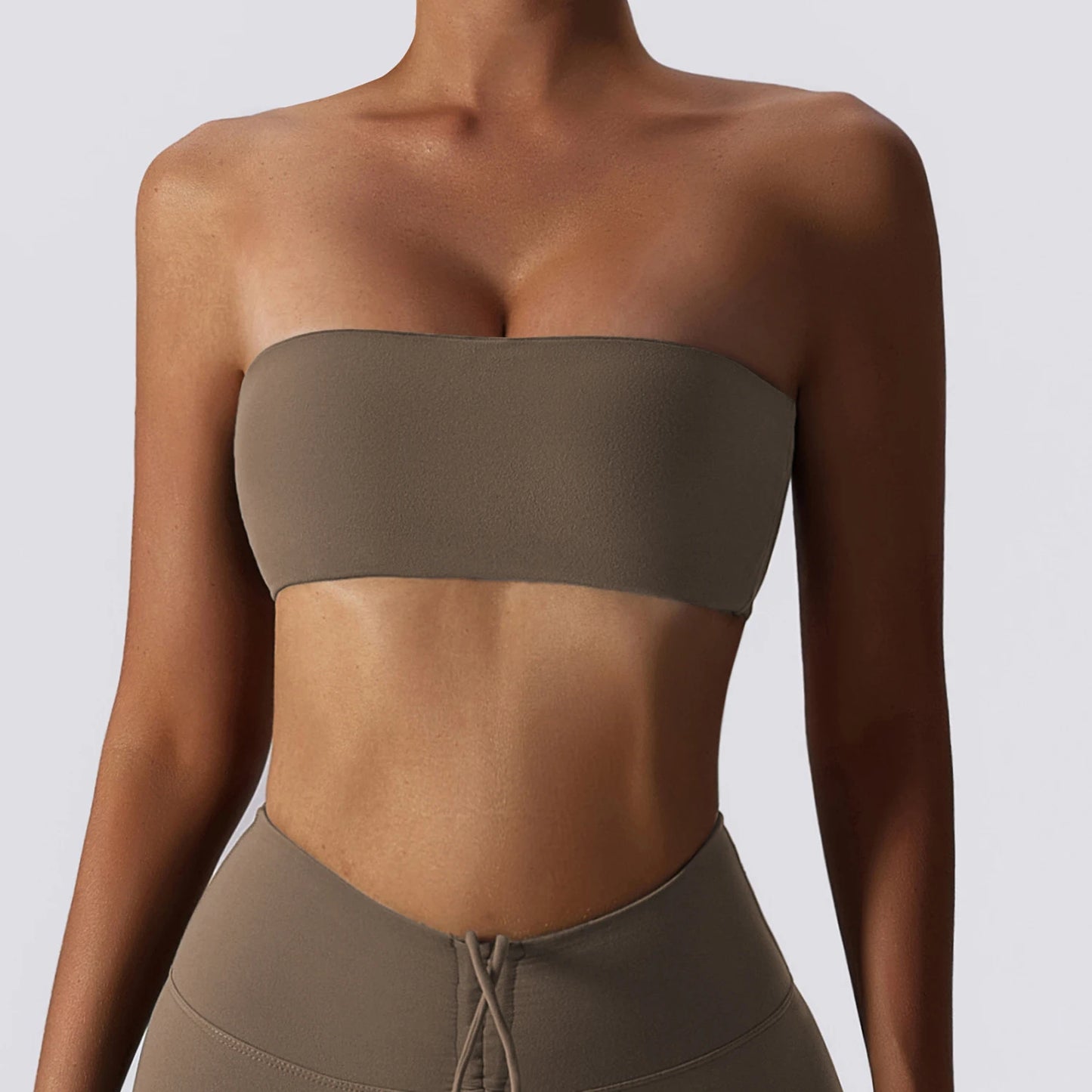 Women's Casual Sports Bra Gym Breathable Training Yoga Clothes Tube Top Fitness Workout Tank Top