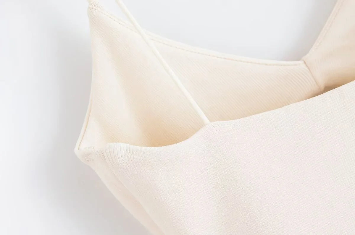 White Suspender Maxi Dress - French Style Casual Summer Dress