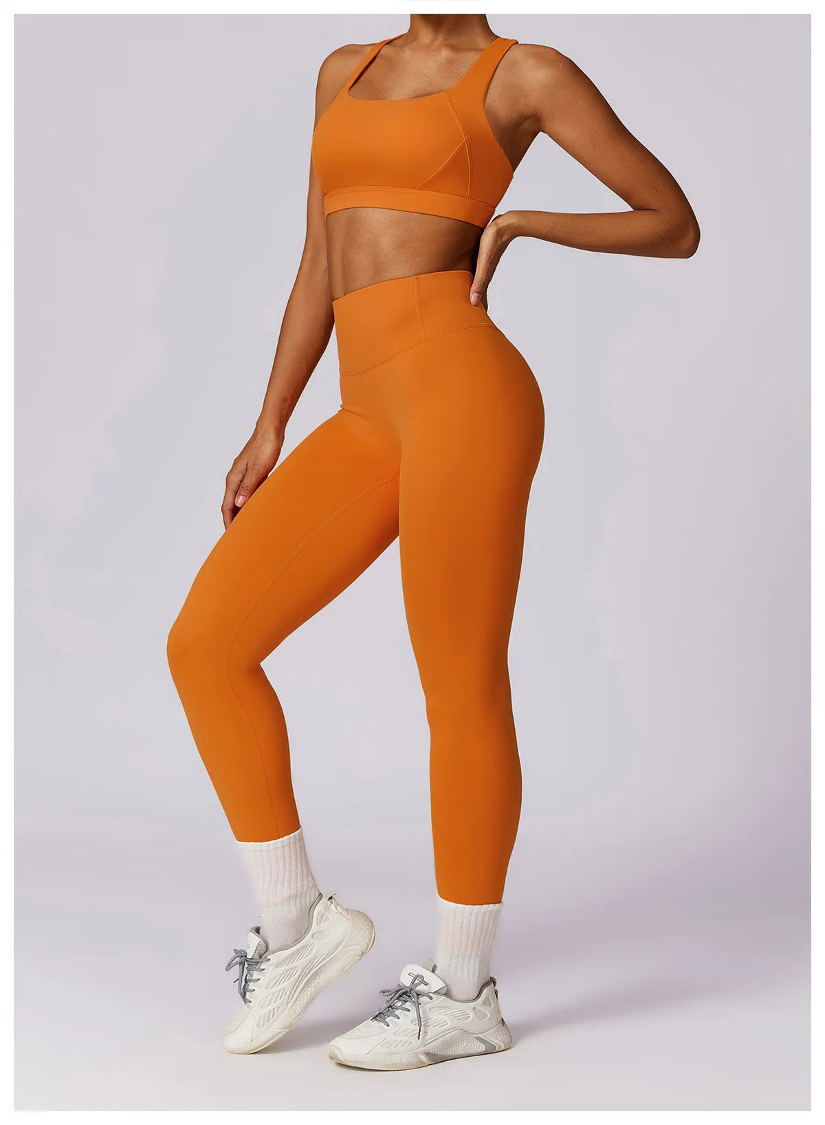Women's 2Pcs Sports Fitness Tracksuit Workout Sportswear Quick-Drying Yoga Gym Yoga Set