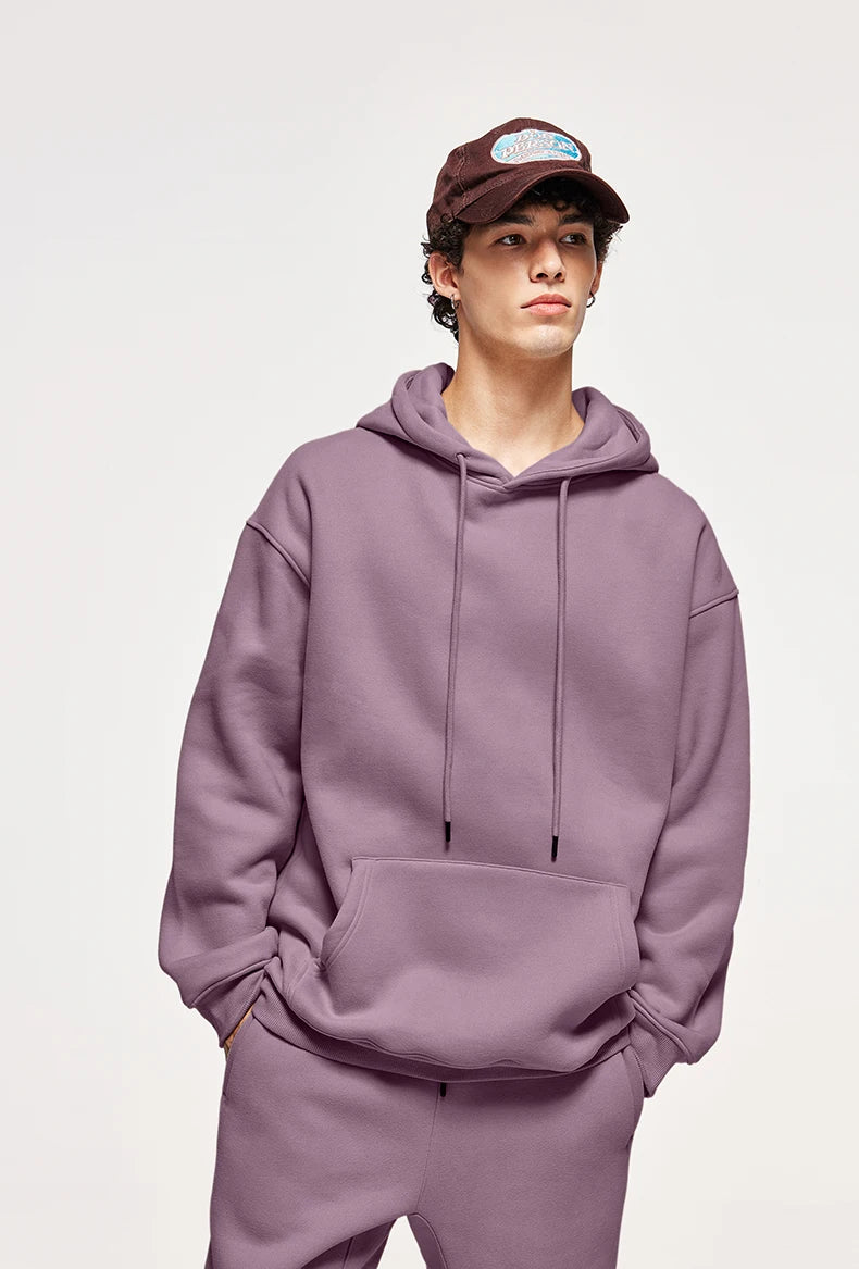 Unisex 350G Fleece Velvet Warm Hoodie