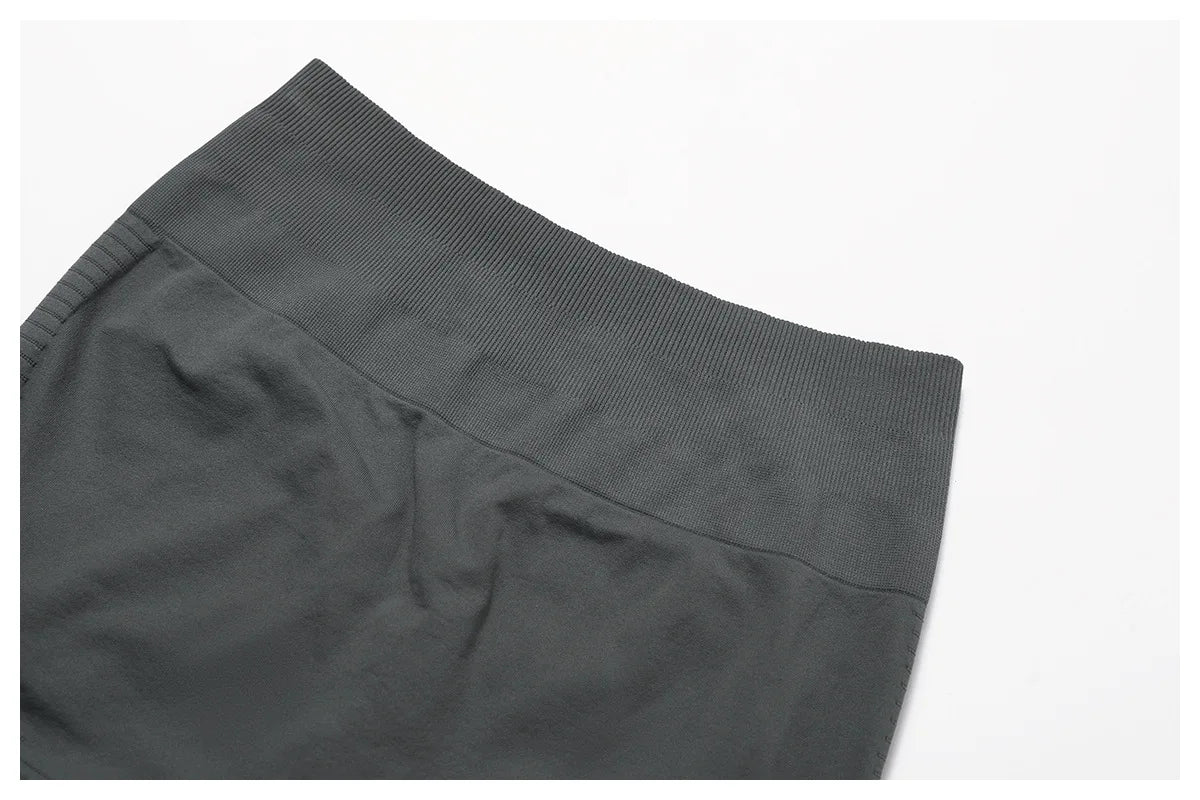 Seamless High Waist Gym Shorts - Push Up Yoga Cycling Shorts