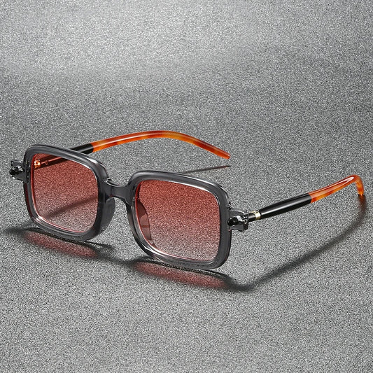 Unisex Punk Square Vintage Candy Colour Rim Sunglasses