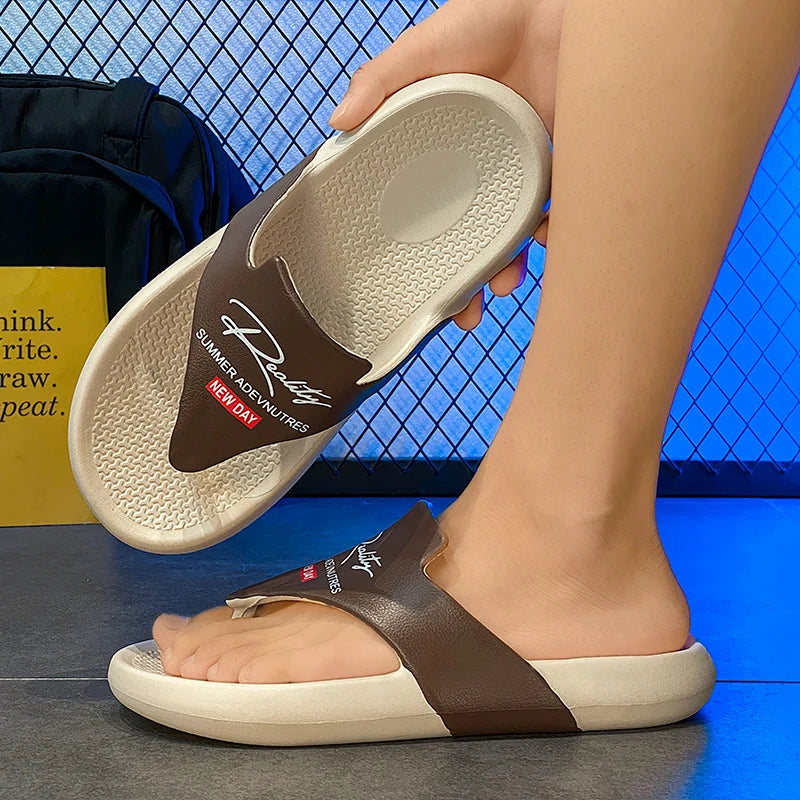 Men's Summer Flip Flops EVA Platform Outdoor Breathable Sandals Clogs Waterproof Beach Slippers Slides