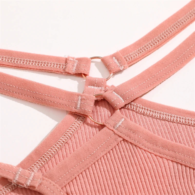 4-Pack Cotton Striped Thongs - Women's Low-Rise Breathable Underwear Set