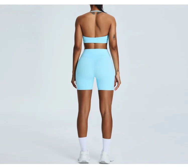 Women's Seamless Buttock Lift Sports Shorts  Running Scrunch Workout Yoga High Waist Gym Shorts