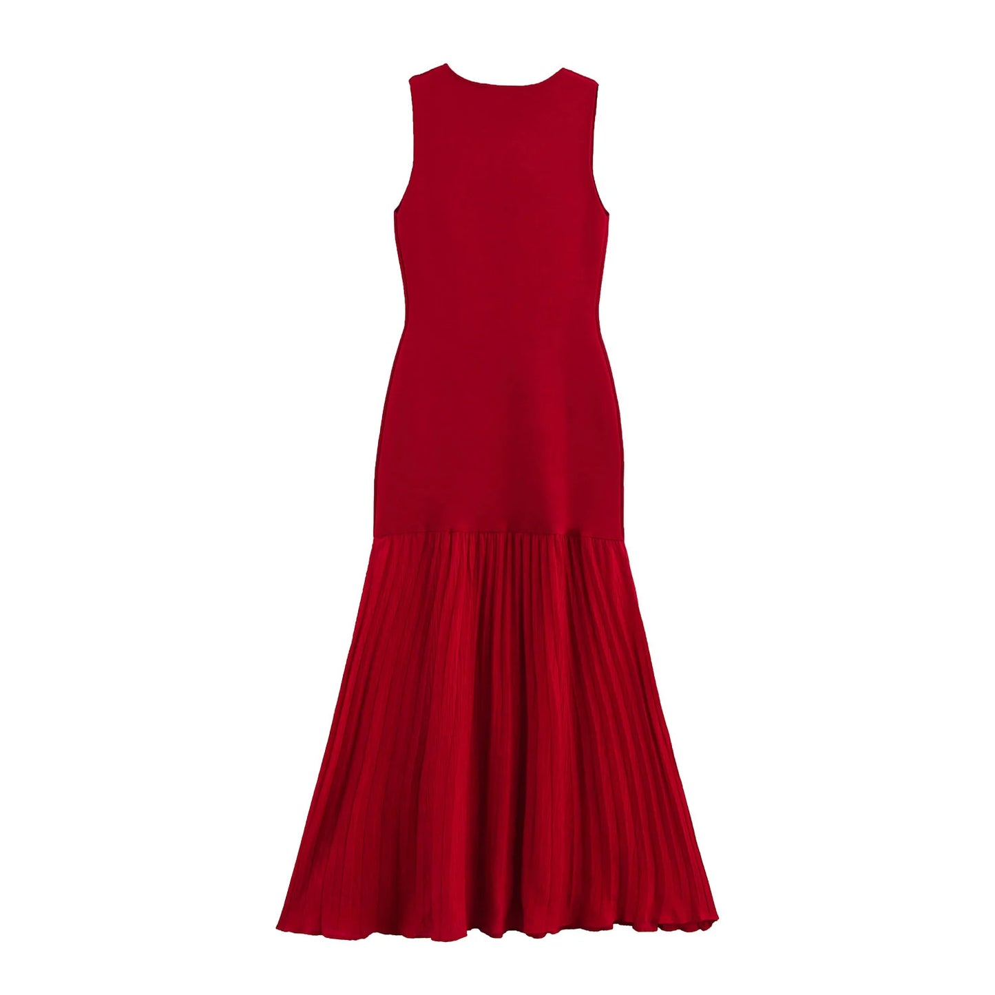 Women's Knitted Sleeveless Long Dress