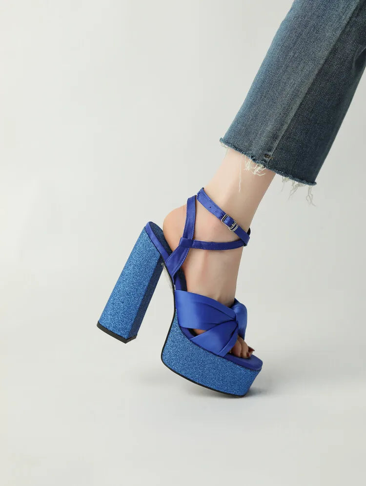 Women's 12/14cm High Heel Platform Sandals