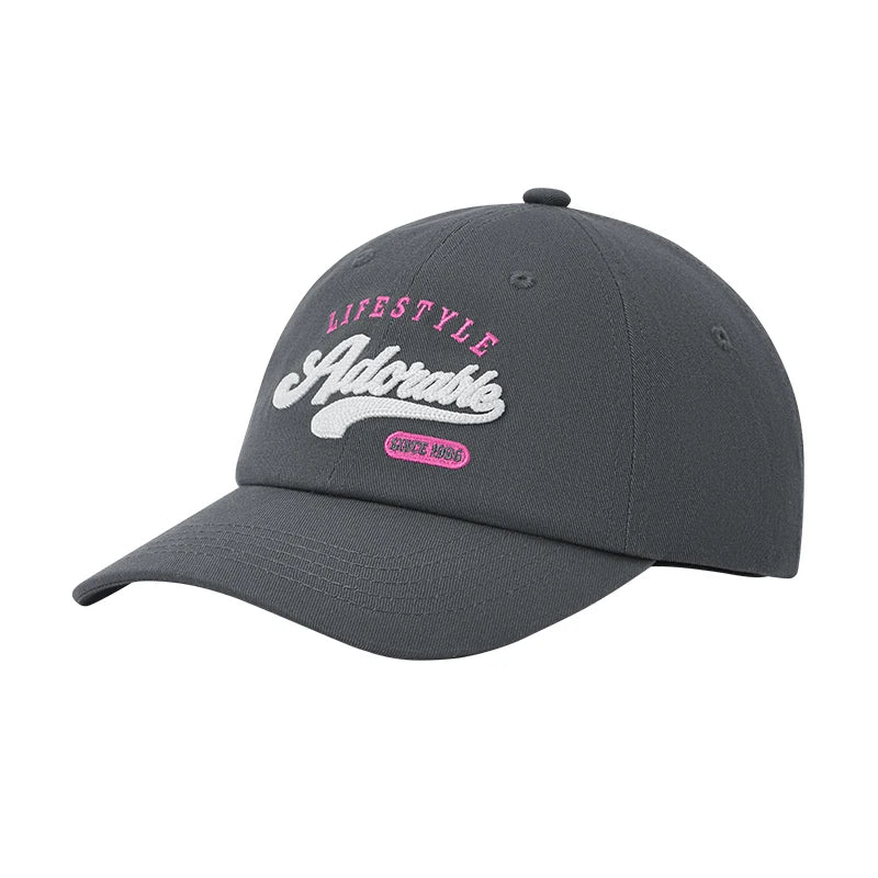 Retro College Style Embroidered Baseball Cap - Adjustable Snapback Sun Hat