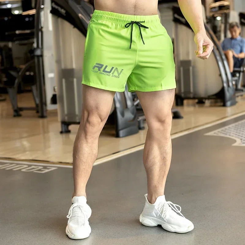 Men's Summer Gyms Workout Bottoms Fitness Sports Quick Dry Beach Jogging Running Sportswear Shorts