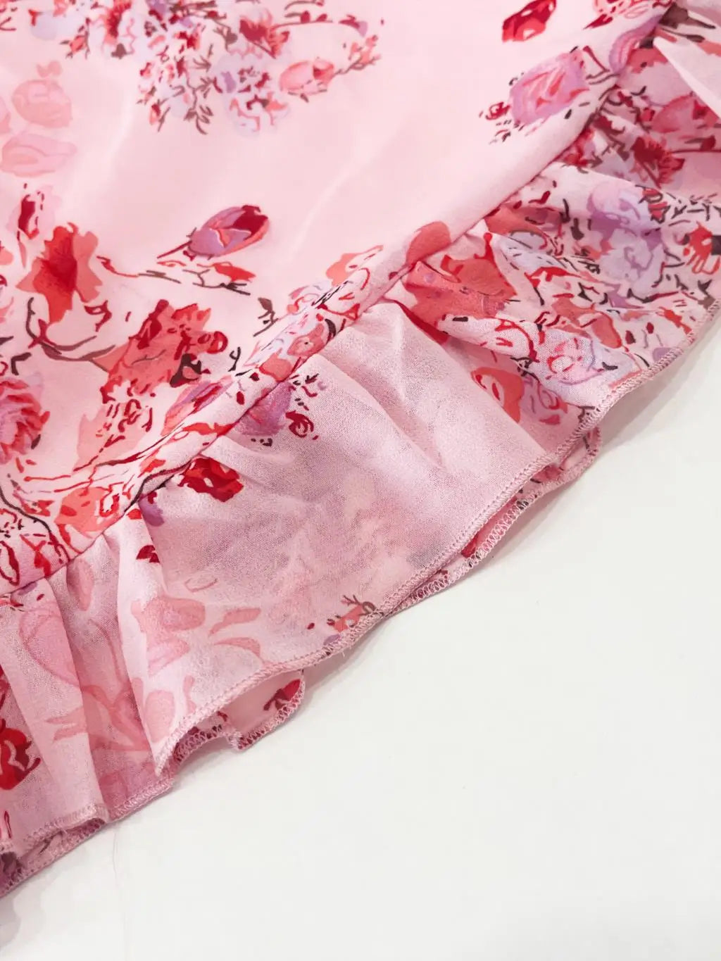 Women's Autumn Winter Half Sleeve Flower Print Elegant V-neck Casual A-Line Knee-Length High Waist Dress