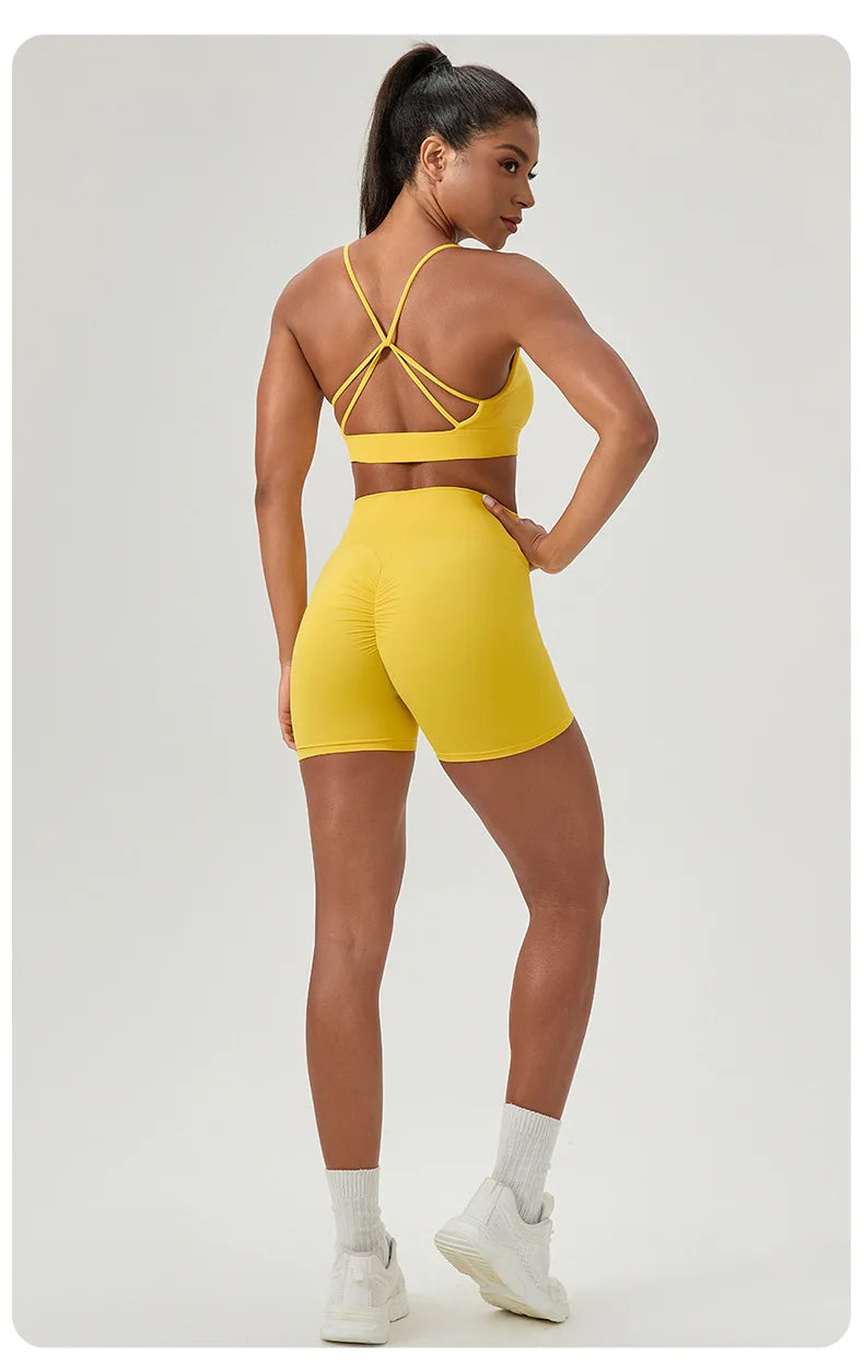 Buttery Soft Two-Piece Fitness Set - Breathable Quick Dry Yoga Workout Clothes