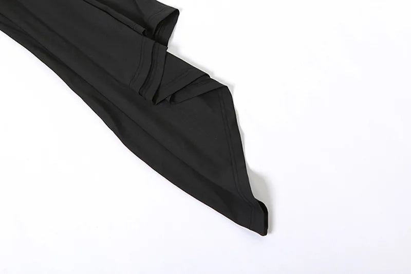 Women's Draped Deep V Backless Maxi One Shoulder Gown Slip Dress