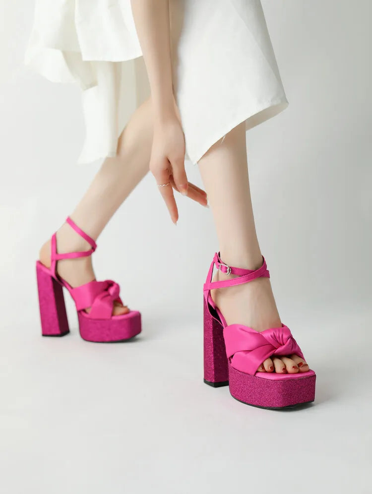Women's 12/14cm High Heel Platform Sandals