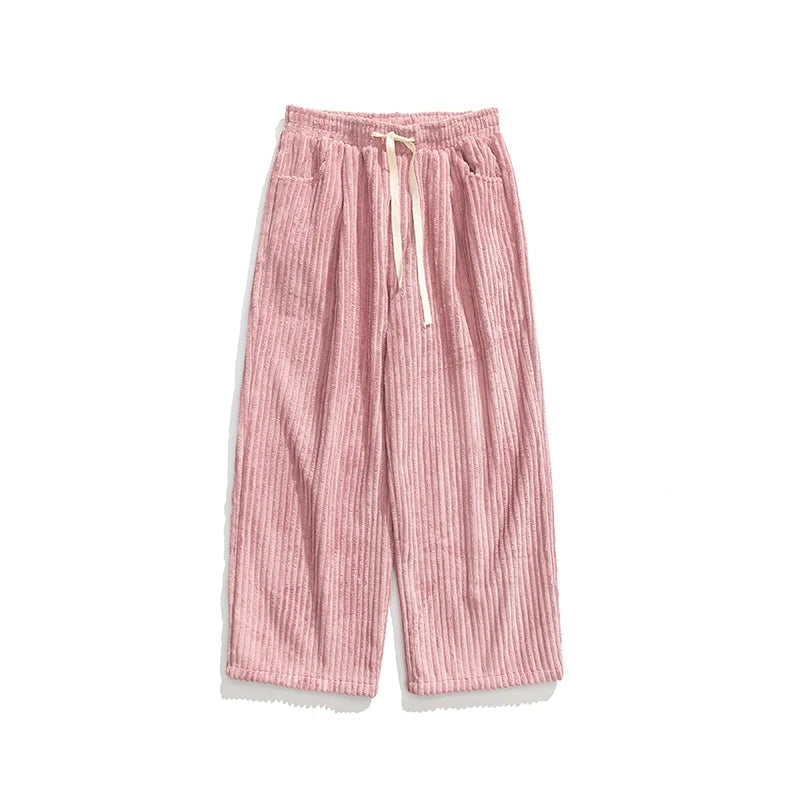 Men's Vintage Corduroy Loose Wide Leg Trousers