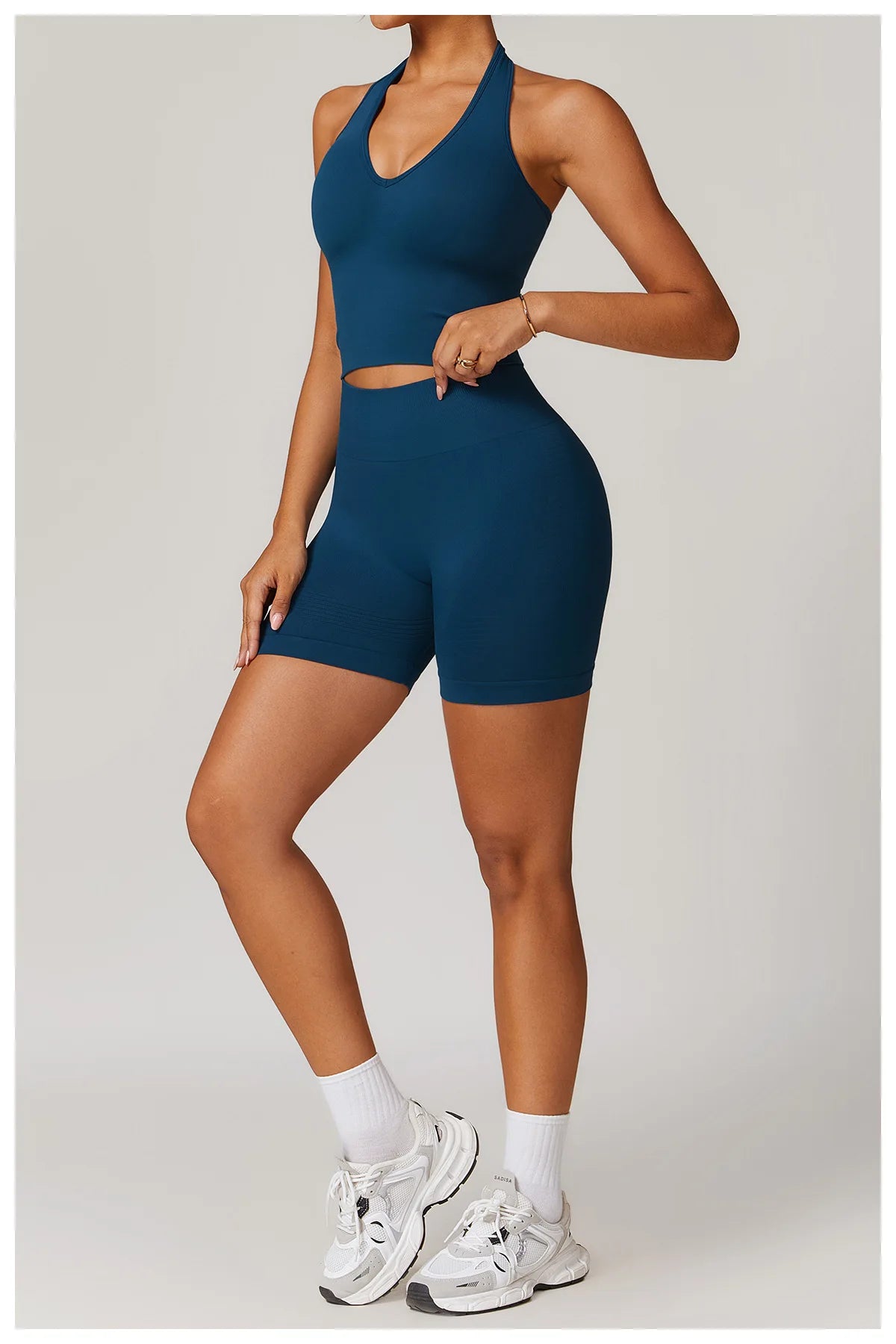 Seamless High Waist Gym Shorts - Push Up Yoga Cycling Shorts