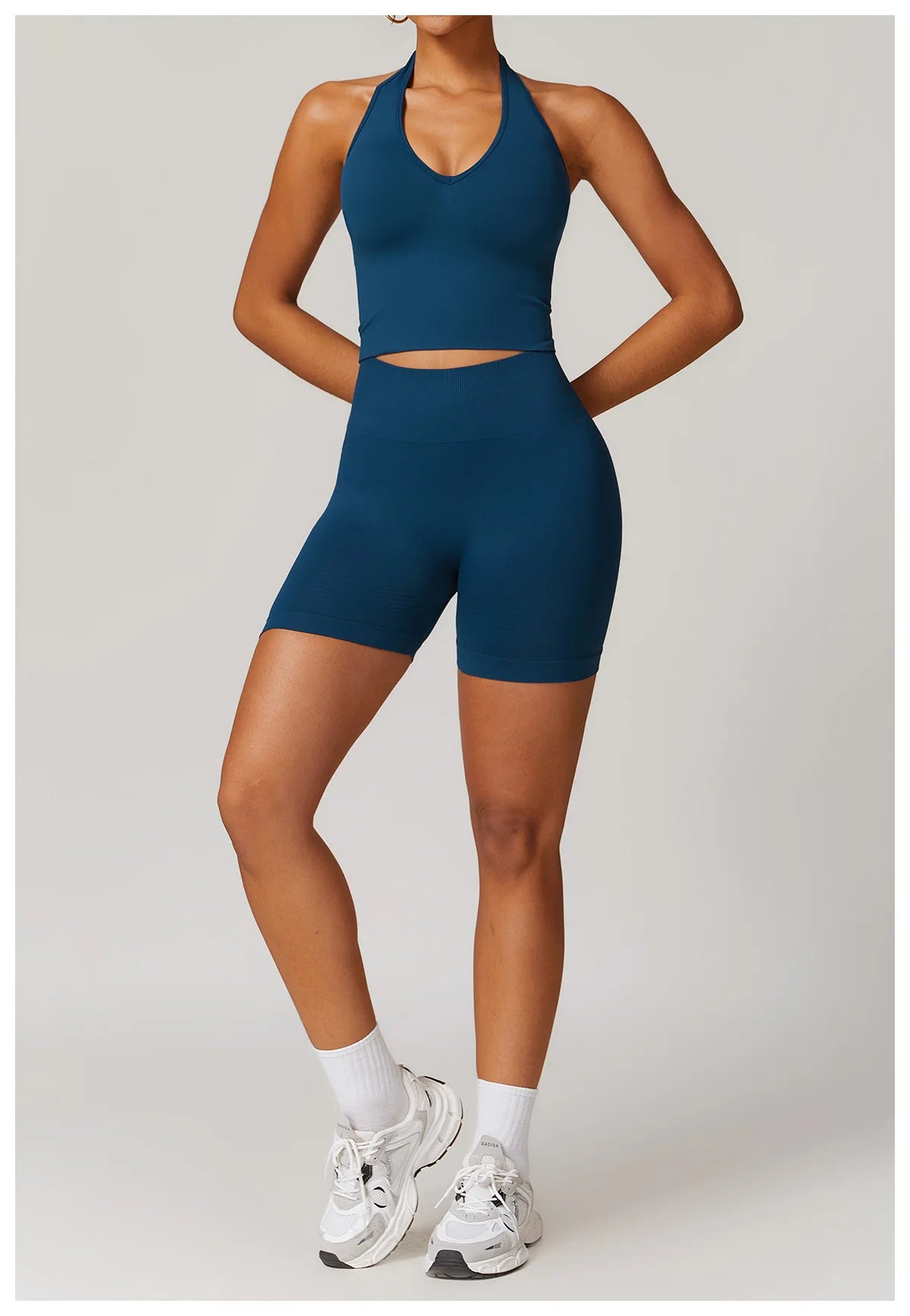 Seamless High Waist Gym Shorts - Push Up Yoga Cycling Shorts