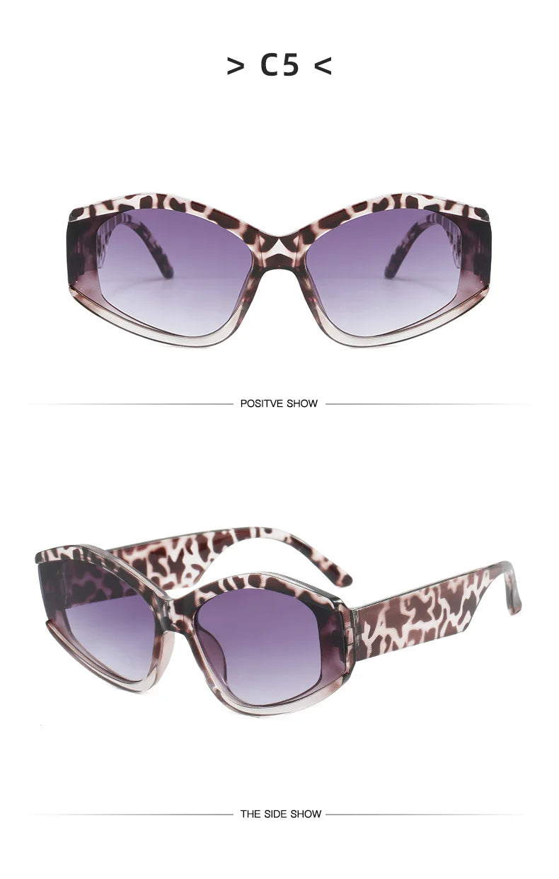 Fashion Large Frame Sunglasses - Colorful UV400 Protection for Women & Men