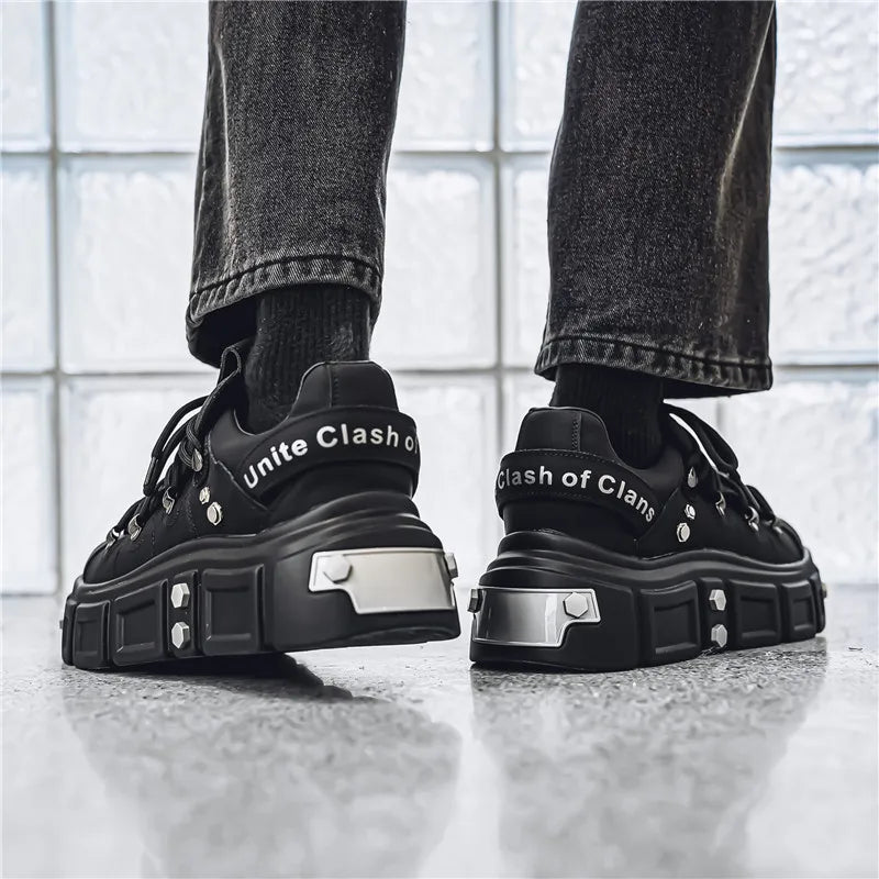 Men's Metal Punk Platform Shoes