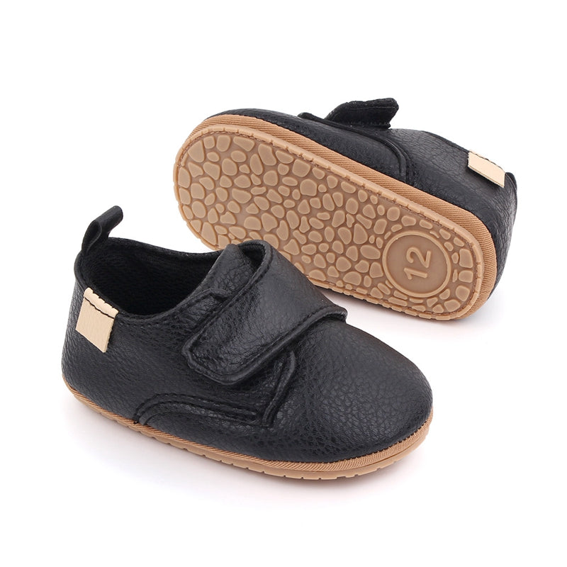 Toddler Baby Boys Girls Causal First Walker Shoes PU Leather Sneakers Soft Sole Cute Baby Flats Shoes