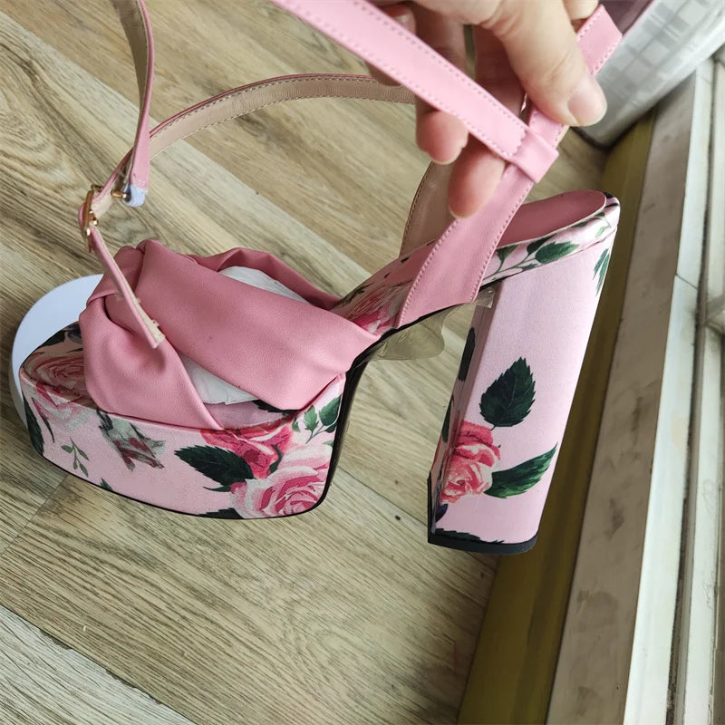 Women's 12/14cm High Heel Platform Sandals