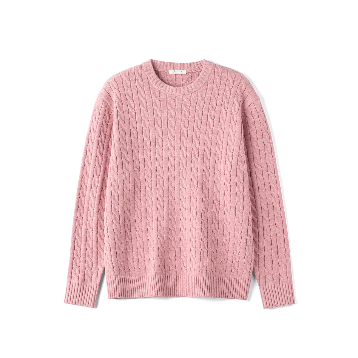 Men's Autumn Winter Oversized Cable Knit Long Sleeve Knitted Casual Vintage Pullover Sweater