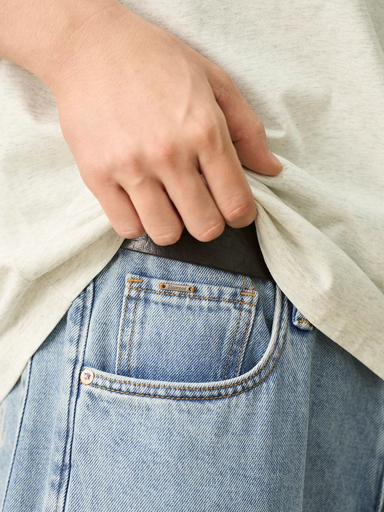 Men's Oversized Baggy Jeans - Soft Comfortable Denim