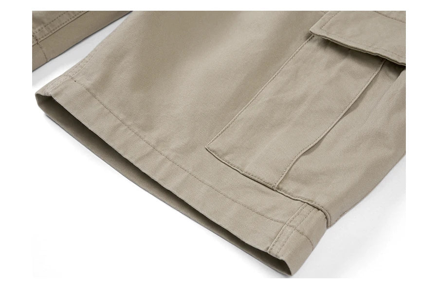 Men's Loose Cargo 320gsm Lightweight Outdoor Vintage 100% Cotton Shorts
