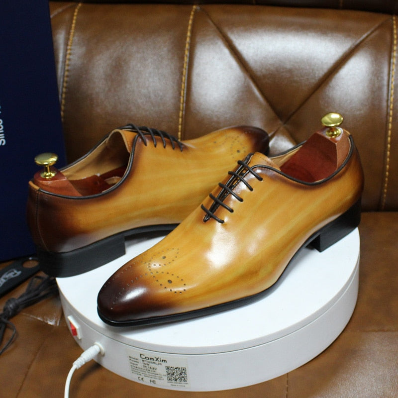 Men's Oxford Leather Shoes Size 6-13