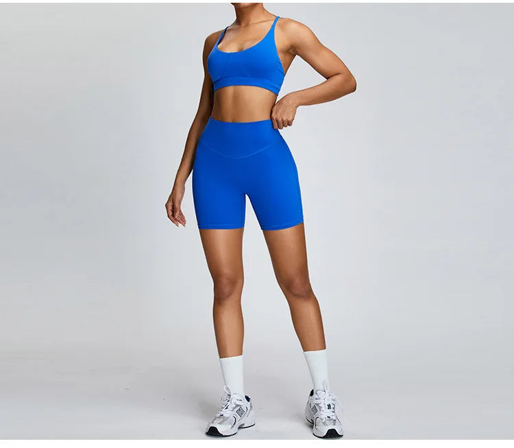Women's Seamless Buttock Lift Sports Shorts  Running Scrunch Workout Yoga High Waist Gym Shorts