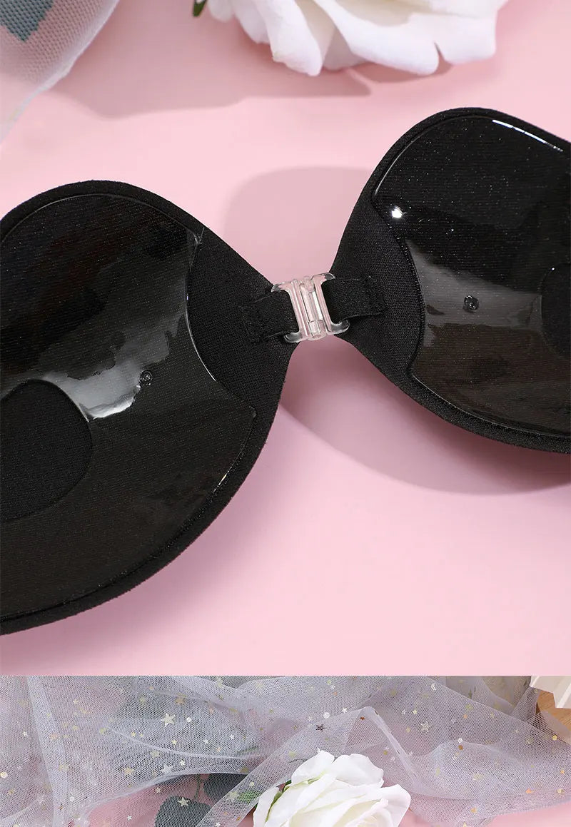 Invisible Push-Up Bra Set - Strapless Seamless Adhesive Bralettes (2 Pairs)