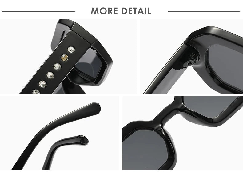 Rhinestone Fashion Sunglasses - UV400 Protection for Women & Men
