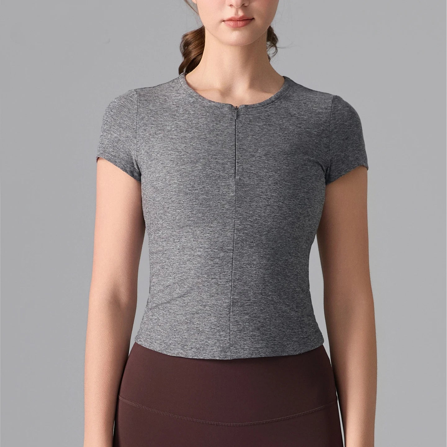 Women's Quick-Dry Yoga T-Shirt - Breathable Slim Fit Athletic Top