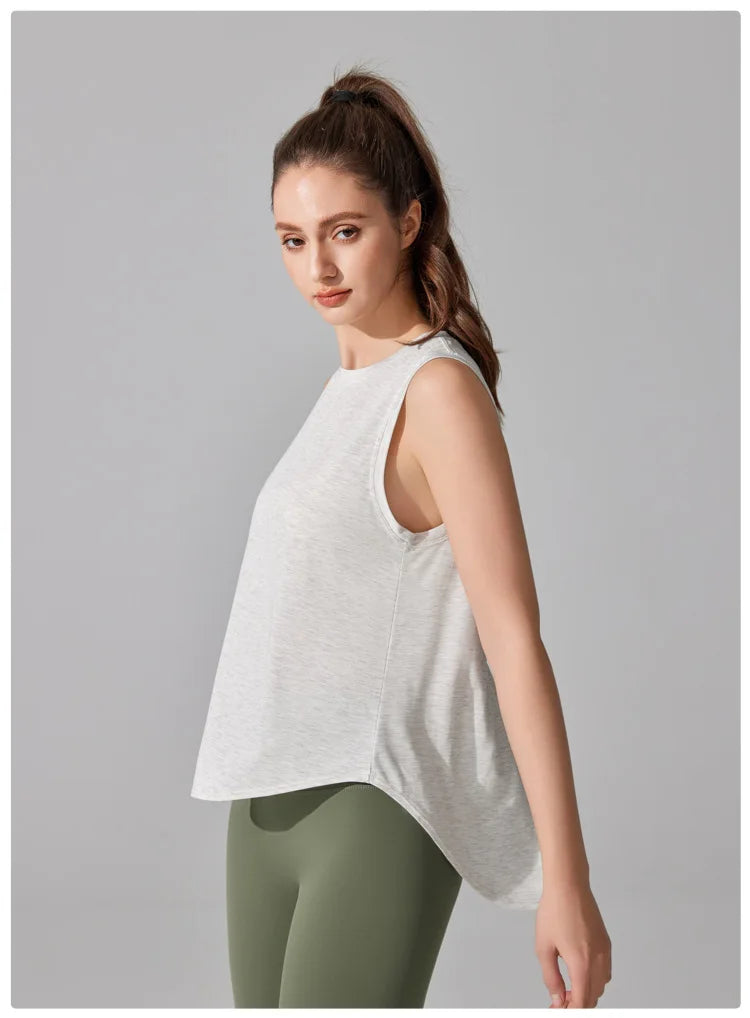 Women's Summer Gym Vest - Sleeveless Quick Dry Athletic Top for Running