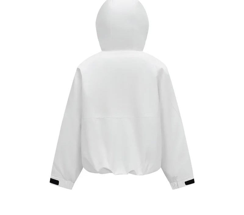 Lightweight Loose Fit Colorblock Hooded Down Jacket - Winter Casual Street Style