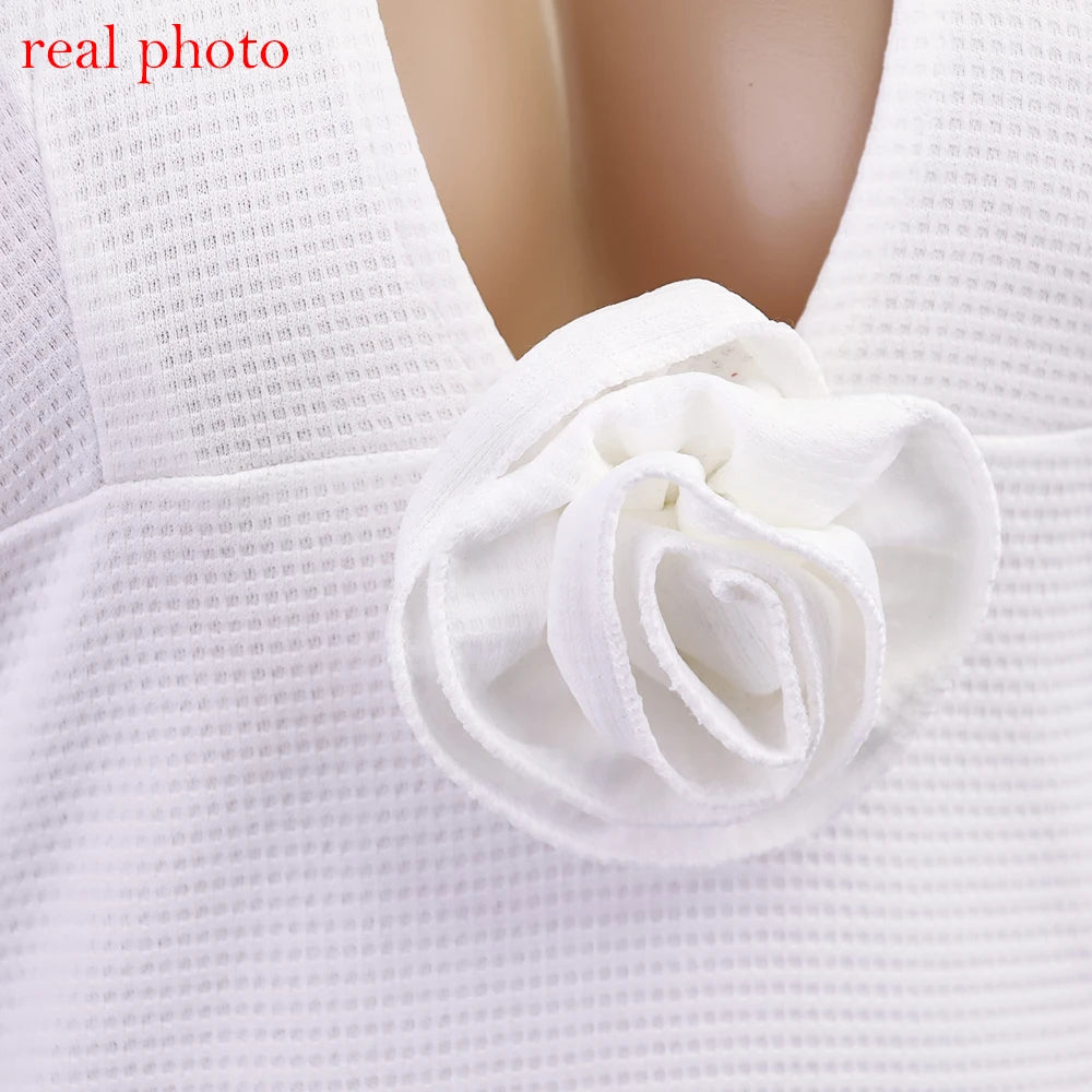 Women's Floral Applique Halter Summer Maxi Cut Out Backless Split Dress