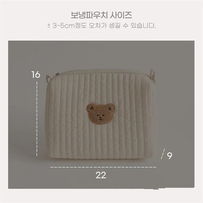 Cute Embroidery Baby Stroller Bag with Hook - Nappy Bag for Baby Accessories