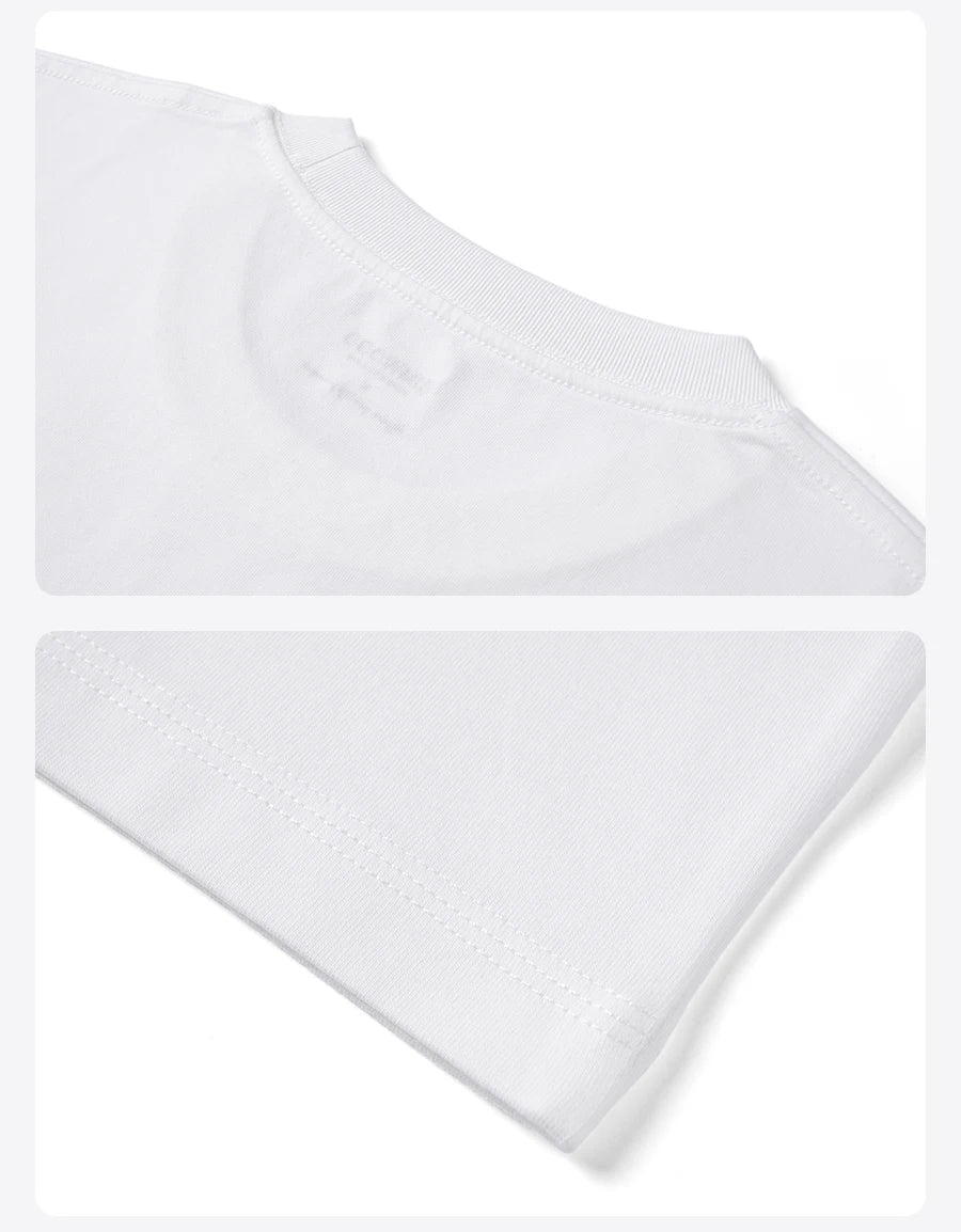 Men's Short Length Super Loose Cotton T-Shirt with Letter Print