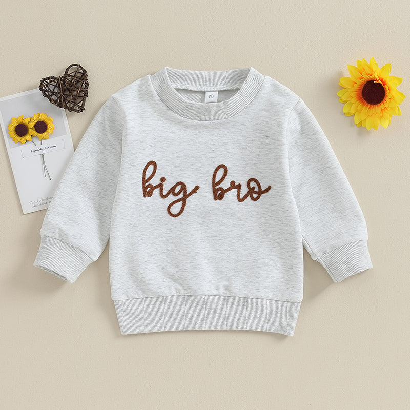 Toddler Baby Boys Sweatshirt Romper - Long Sleeve Letter Print Pullover Jumpsuit (0-4Y)