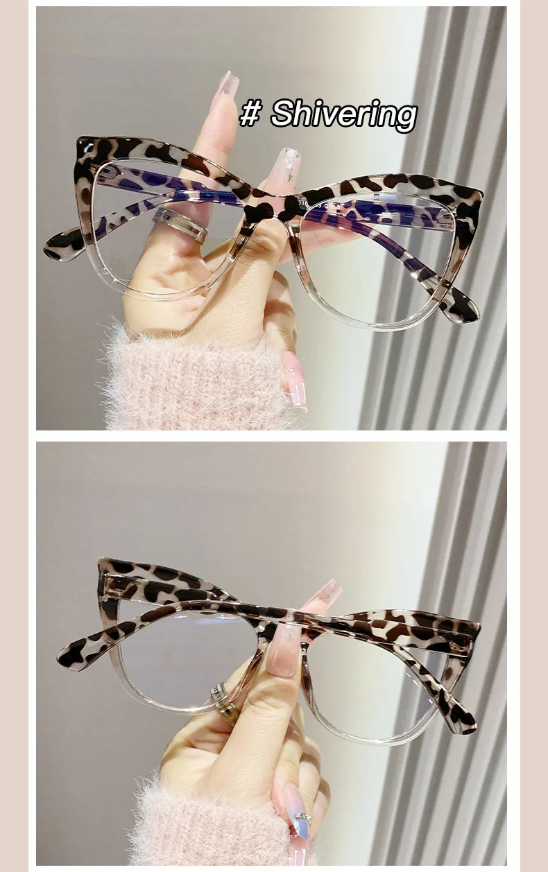 Fashion Cat Eye Glasses - Women's Anti Blue Light Computer Eyewear