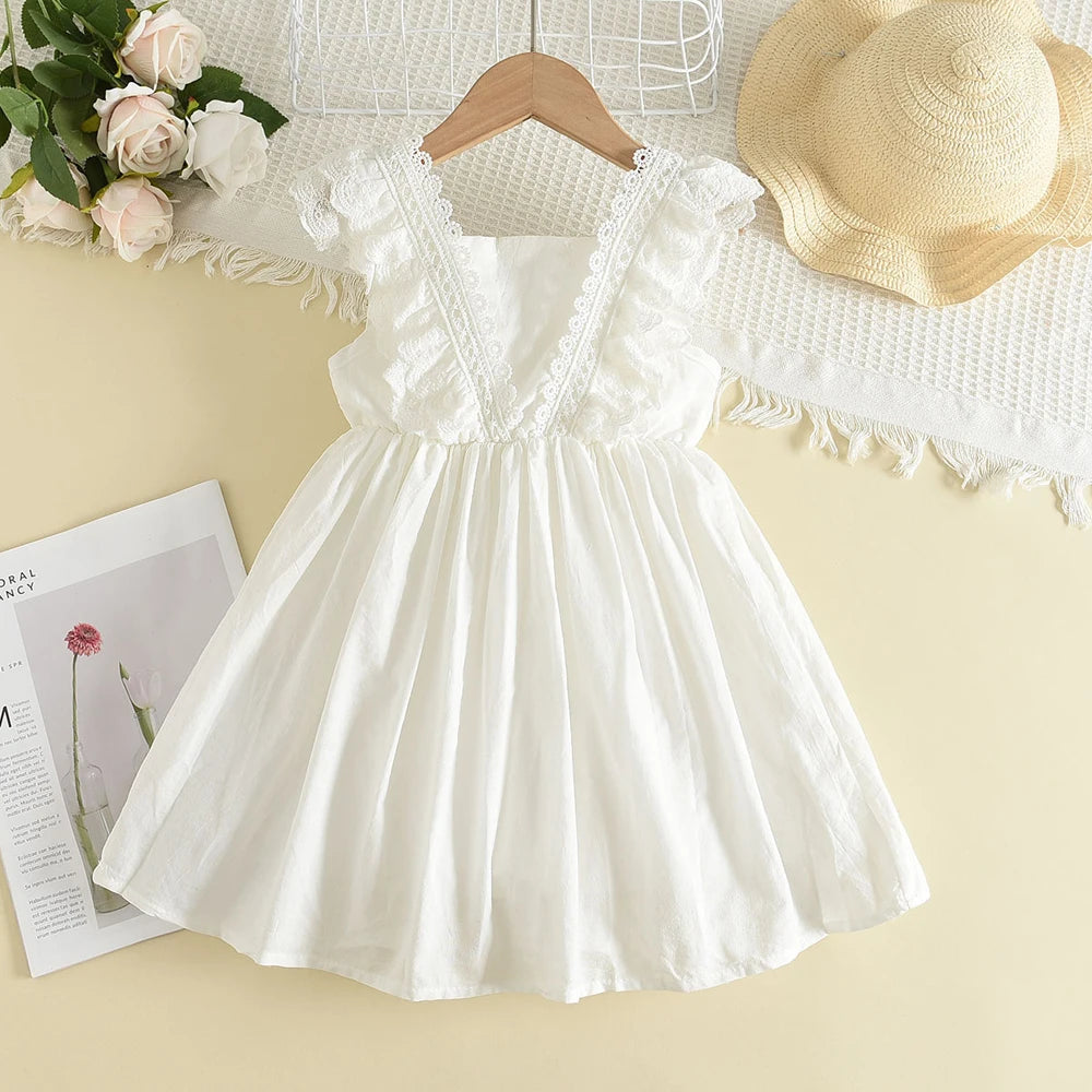 Kids Girls Summer Lace Dress