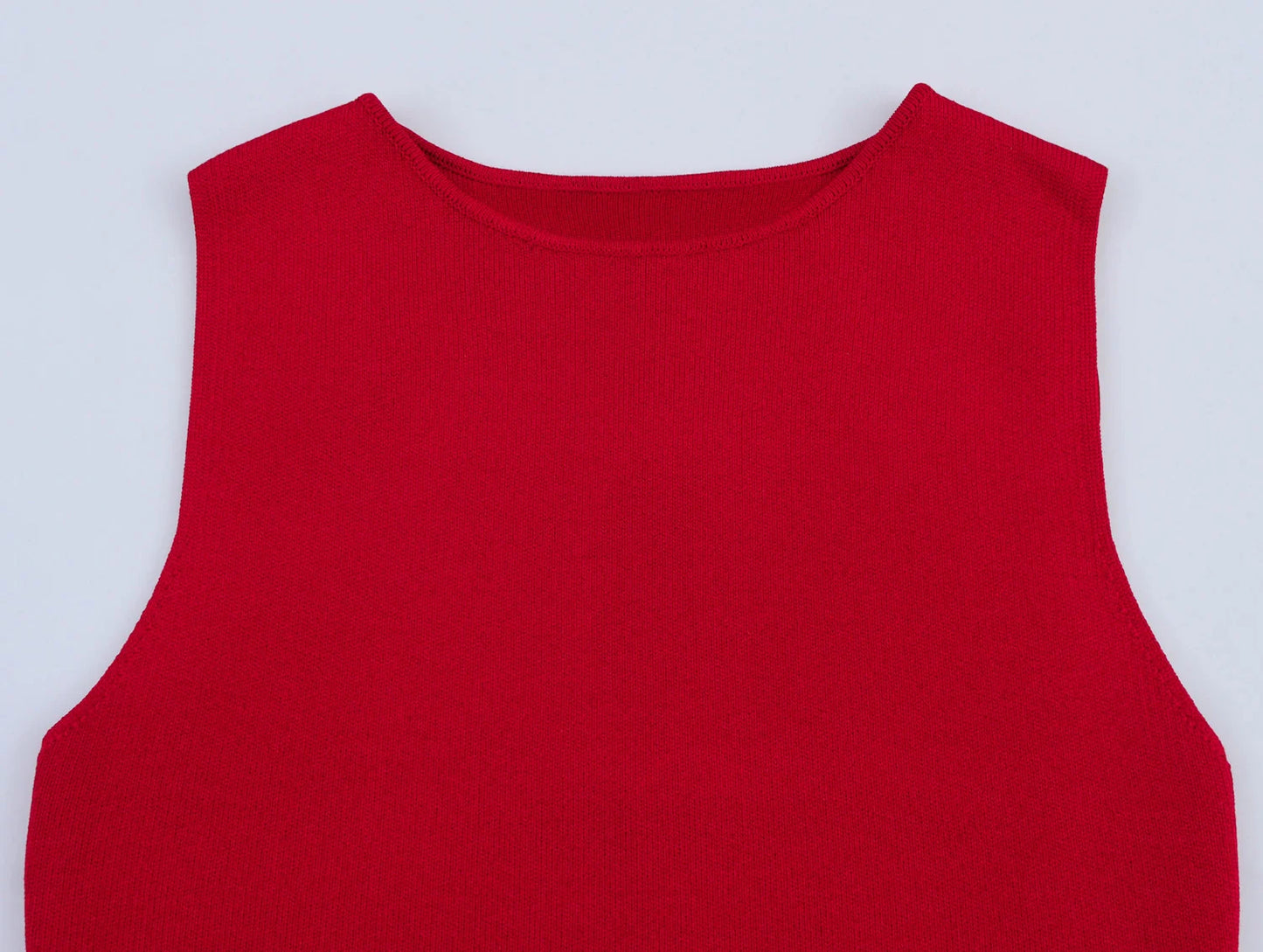 Women's Knitted Sleeveless Long Dress